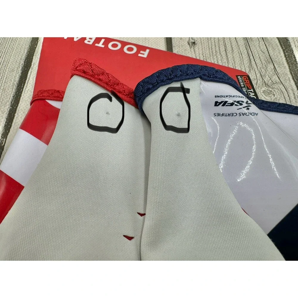 Adidas Adizero American Flag Football Gloves Size M AF1752 New with Small Defect